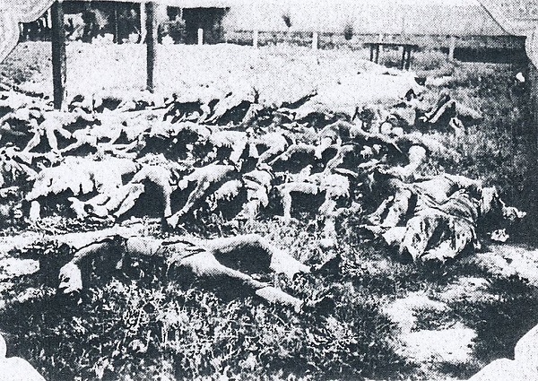 日本人居留民の遺体