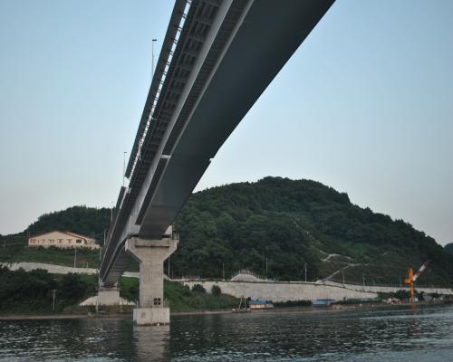 九島大橋通過