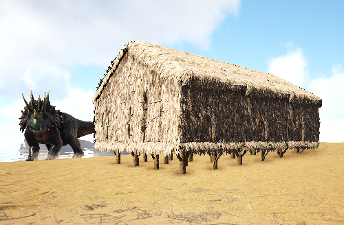 Ark Survival Evolved 1 はじめての三角屋根の仮拠点つくり Ark Se