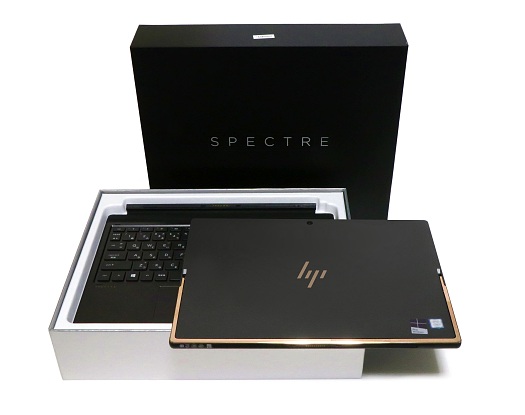 2in1タブレットPC「HP Spectre x2」の専用化粧箱＆付属品