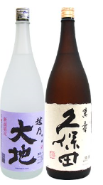 久保田　万寿と越乃大地の日本酒セット　一升瓶×2