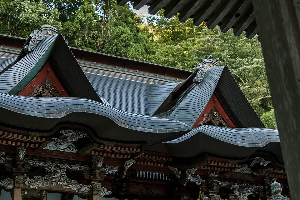 龍王殿のふたつ屋根