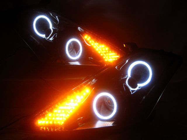 Z50ムラーノ イカリング インナーブラック LEDウインカー ヘッドライト 